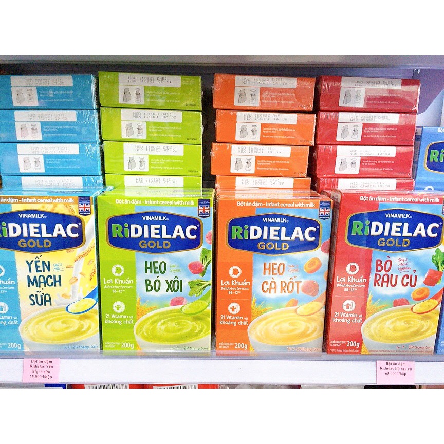 Bột ăn dặm RIDIELAC Vinamilk Đủ Vị  200g