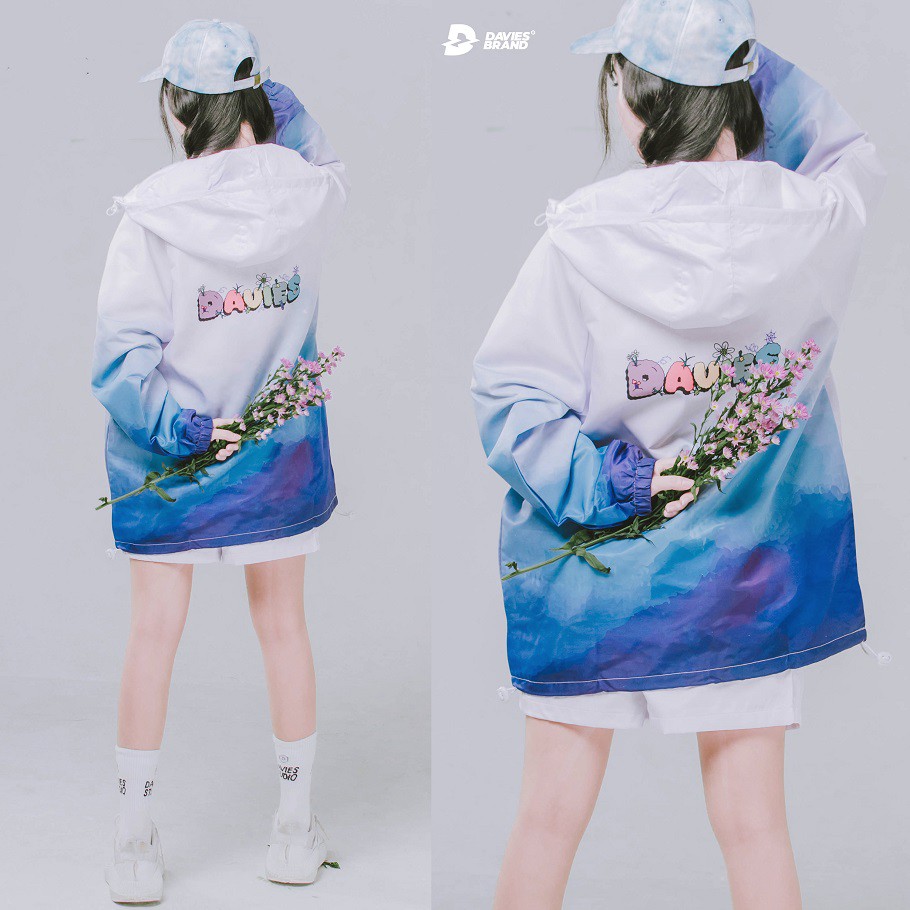Áo khoác dù nữ form rộng DAVIES - Davies Farm Jacket