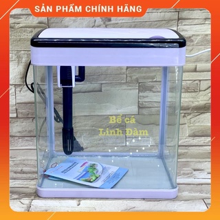 Bể cá MJ 260 đủ bộ đèn, máng lọc, máy lọc cho cá cảnh, bể đúc có nắp