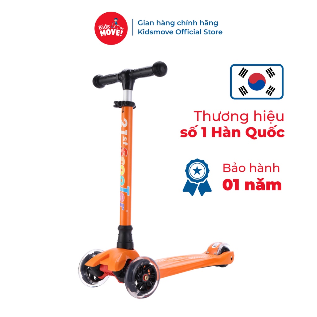 Xe scooter cho bé có đèn LED thương hiệu 21st CANDY sử dụng cho bé 3 đến 12 tuổi chính hãng cao cấp nhiều màu sắc