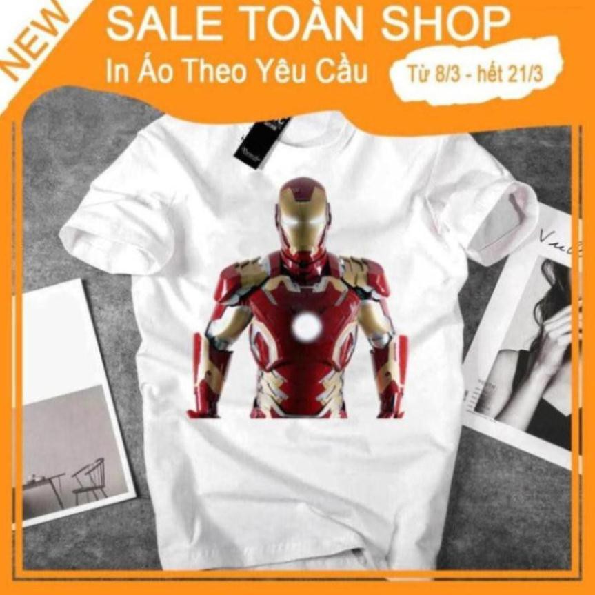 Áo thun Nam Nữ Iron Man Dễ Thương Áo thun Unisex - Áo thun tay lỡ cặp đôi - Áo thun Hàn Quốc 546024