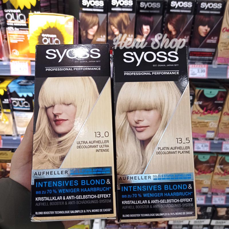 Tẩy Tóc Syoss Đức 13-0, 13-5