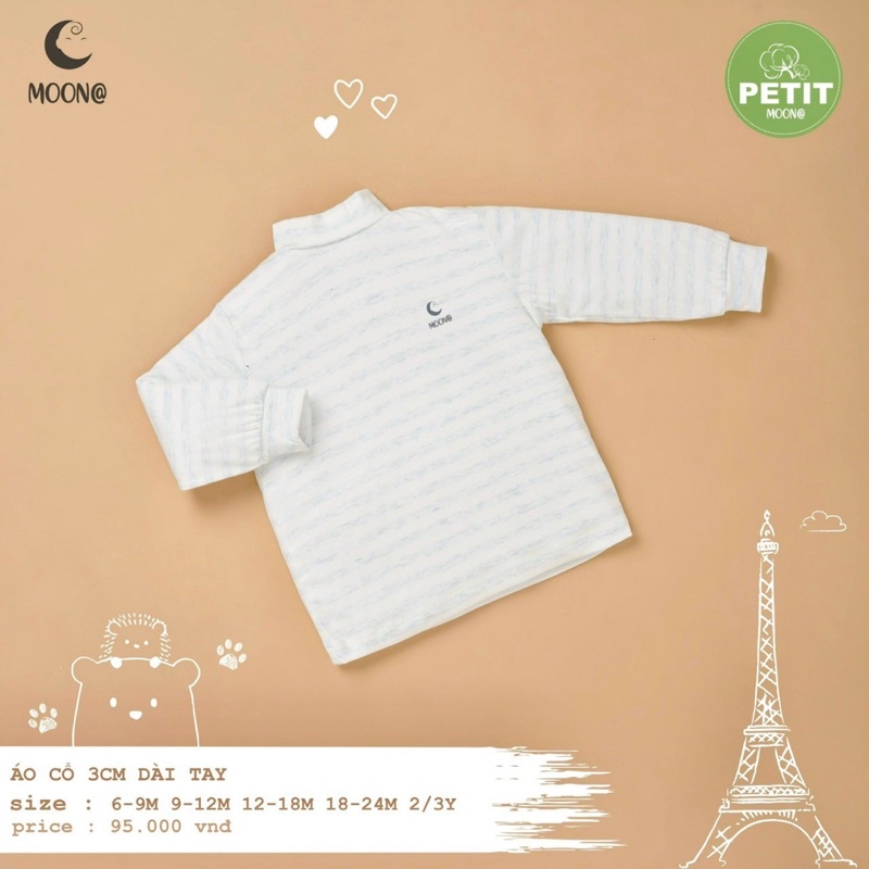 MOON - Áo giữ nhiệt cổ 3p cho bé trai/bé gái