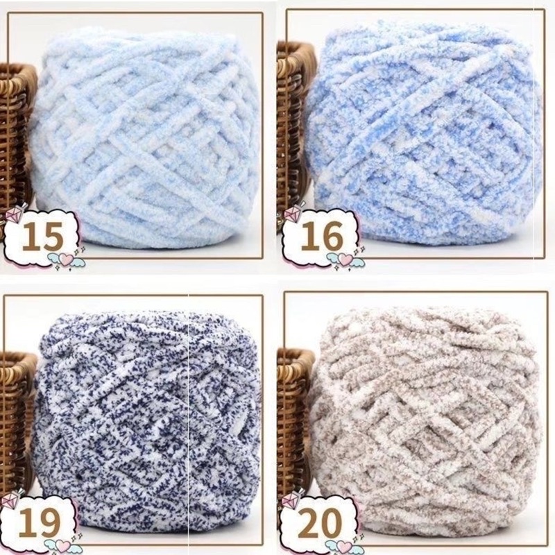 Len Nhung đũa màu chấm phẩy (cuộn 90gr)