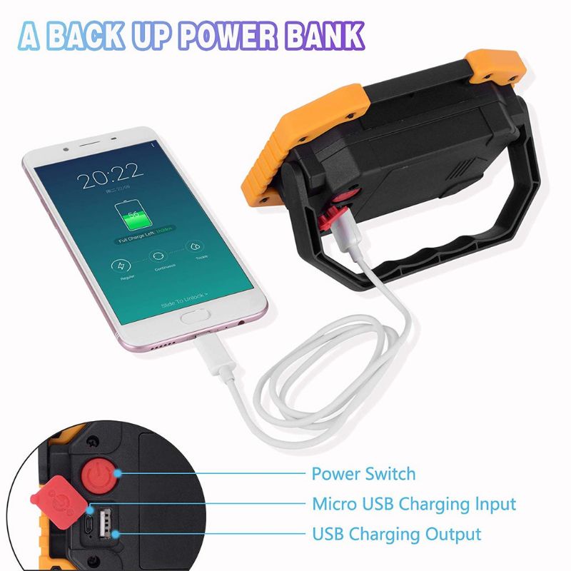 Đèn LED COB dã ngoại dùng 2 pin 18650 hay 4 pin AA