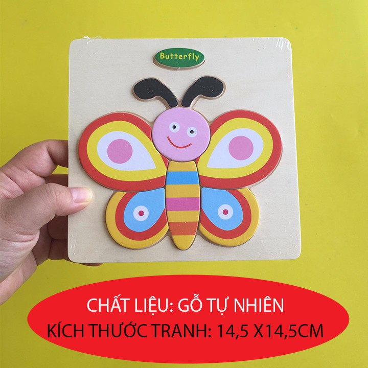 Đồ Chơi Gỗ Tranh Ghép 3D Nhiều Chủ Đề Cho Bé