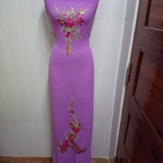 Vải áo dài thêu