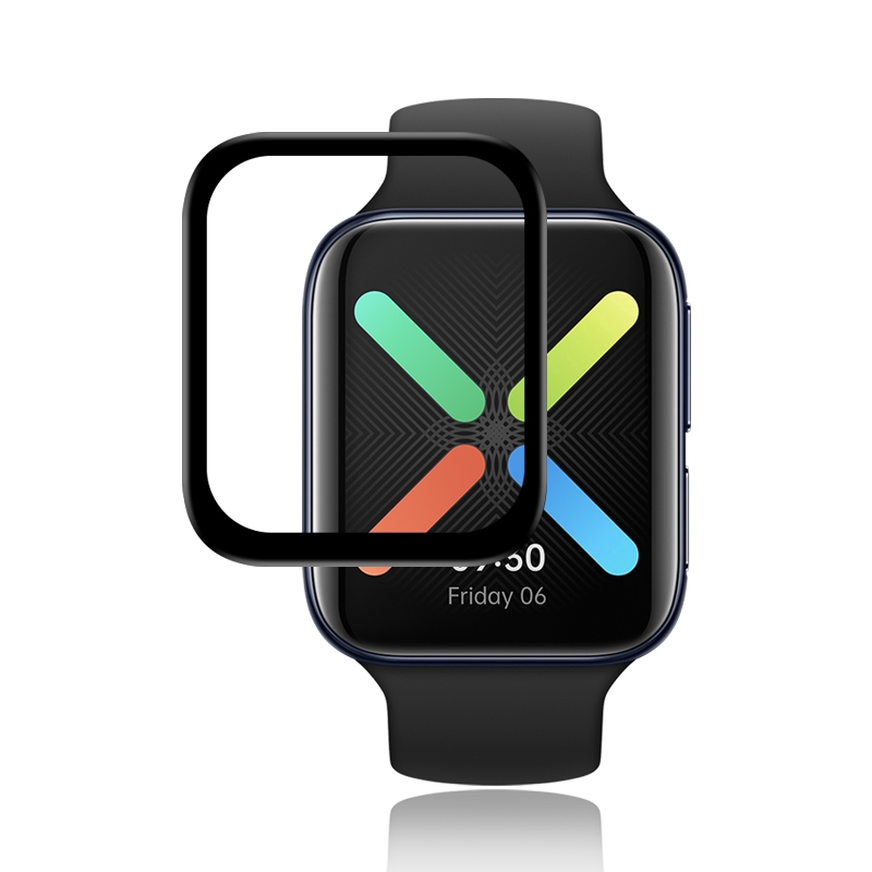For OPPO watch 2/1 3D Curved Cambered Full Cover Tempered Glass Film Screen Protector 41mm 46mm 42mm