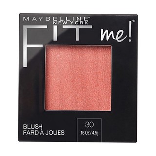 Phấn má hồng mịn nhẹ tự nhiên giữ màu chuẩn fit me blush maybelline new york 4.5g - màu 30