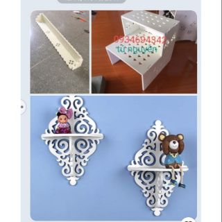 Combo kệ chân + 6 thanh rời + 1 kệ trang trí