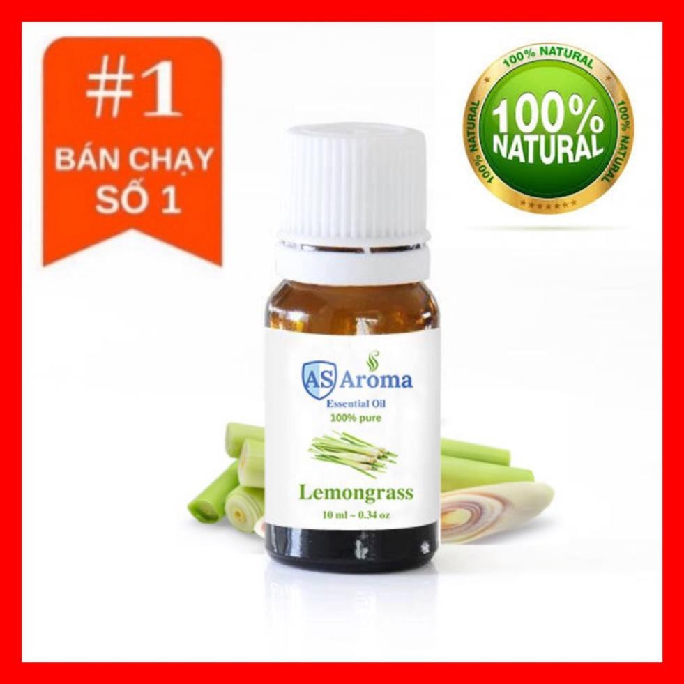 TINH DẦU SẢ CHANH THƯ GIÃN TINH THẦN, THANH LỌC KHÔNG KHÍ ĐUỔI MUỖI (Lemongrass)-10ML