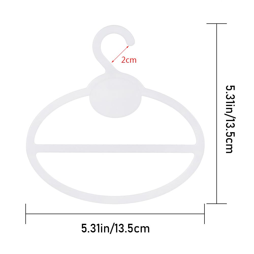 YOLA Set 20 Móc Treo Khăn Choàng Hình Oval Đa Năng Tiết Kiệm Không Gian
