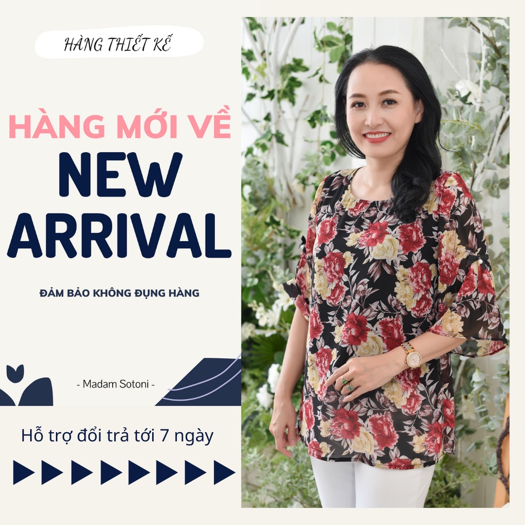 Madam Sotoni - Thời trang trung niên - Áo kiểu nữ trung niên - VBDO706
