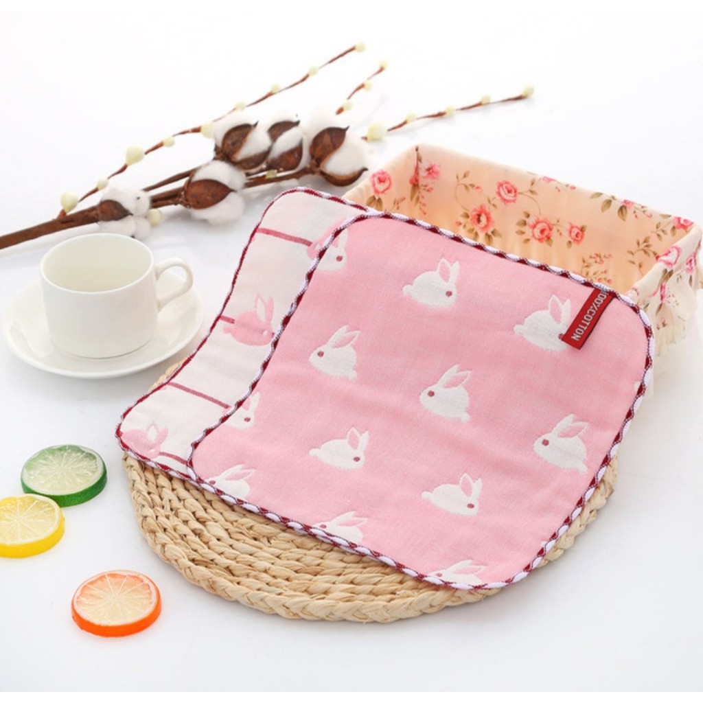 Set 5 khăn xô sữa sợi tre 6 lớp Lee Lee Kids