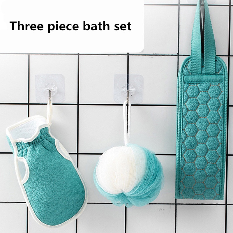 Set 3 Găng Tay Chà Lưng Tẩy Tế Bào Chết Tiện Dụng