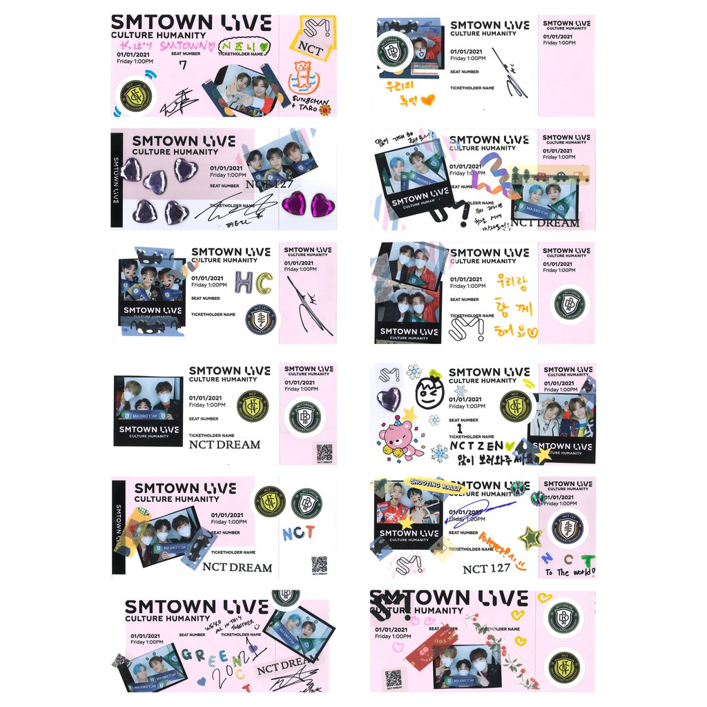 Set 24 ticket NCT SMTOWN LIVE Culture Humanity 01/01/21 | BigBuy360 - bigbuy360.vn
