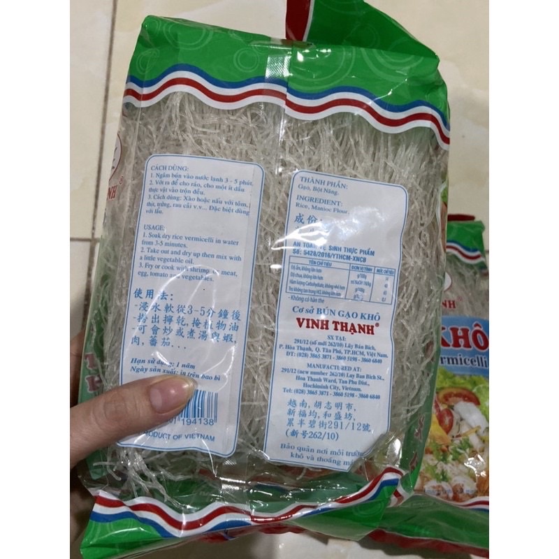 1kg bún gạo khô Vinh Thạnh 555 dai ngon