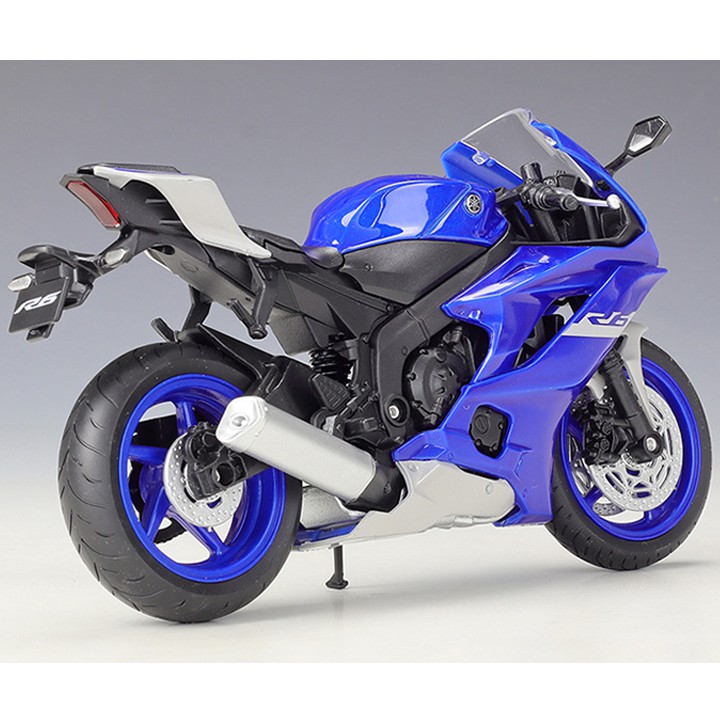 Mô hình xe moto YAMAHA YZF R6 2020 tỉ lệ 1:12 WELLY