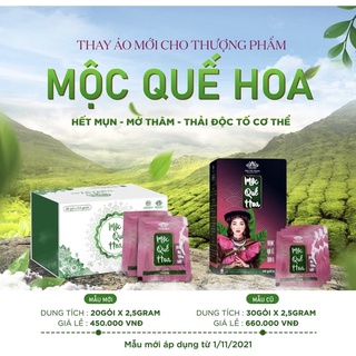 Mộc quế hoa bách y sâm hộp 20gói x 2.5g - thanh nhiệt giảm mụn