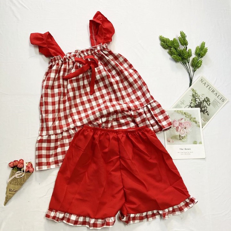 Đồ bộ mặc nhà freesize từ 40-45kg , đồ bộ cho nữ, cho bé gái lớn vải mềm - B06