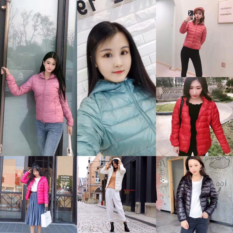 Áo Khoác Lông Vũ Siêu Nhẹ Mủ Có Thể Tháo Rời 37-85kg. Thời Trang Thu Đông Quảng Châu