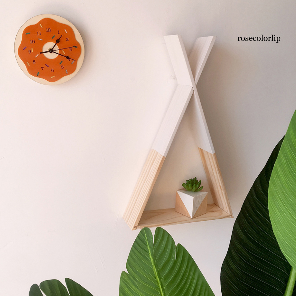Đồng hồ treo tường hình bánh donut dễ thương