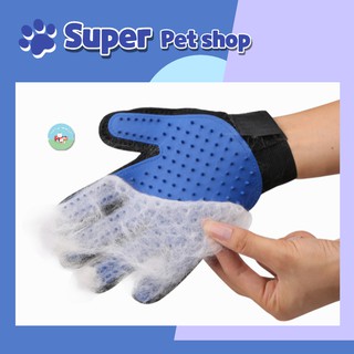 Găng tay tắm, chải lông thú cưng chó mèo, phụ kiện Pet chó mèo xinh