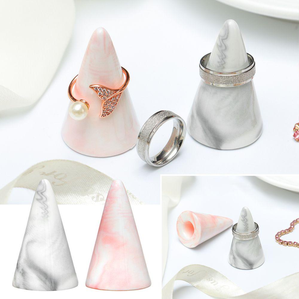 ME Giá Đỡ Nhẫn Bằng Gốm Họa Tiết Đá Cẩm Thạch