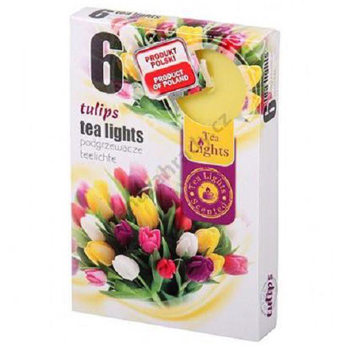 Hộp 6 nến thơm Tea lights Admit ADM7746 Tulips (Hương hoa tulip)