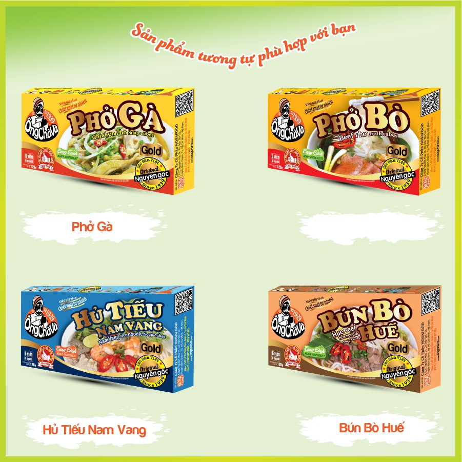 Combo 10 hộp viên Gia Vị Bò Kho Ông Chà Và Gold 126gr