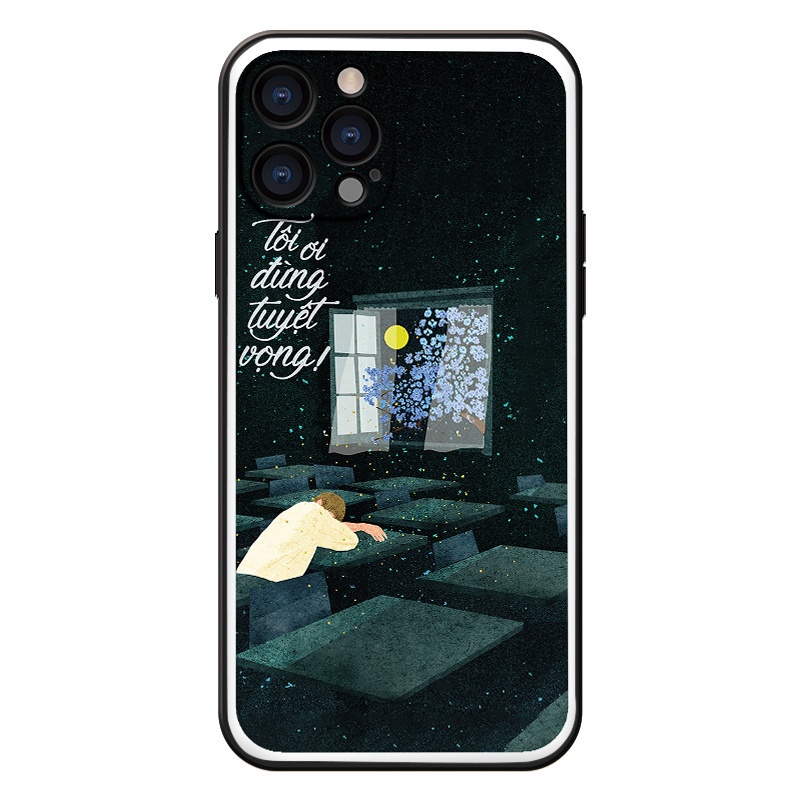 Ốp iphone 13 pro max sự cô đơn dành cho ip 7 Plus/8Plus/XR/XS Max/11/X/12/12 Pro Max/pro/13 promax