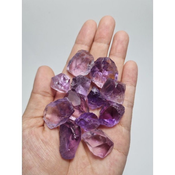 Thach anh tím thô  dùng trong bói bài Tarot, Reiki, handmade, phong thủy...