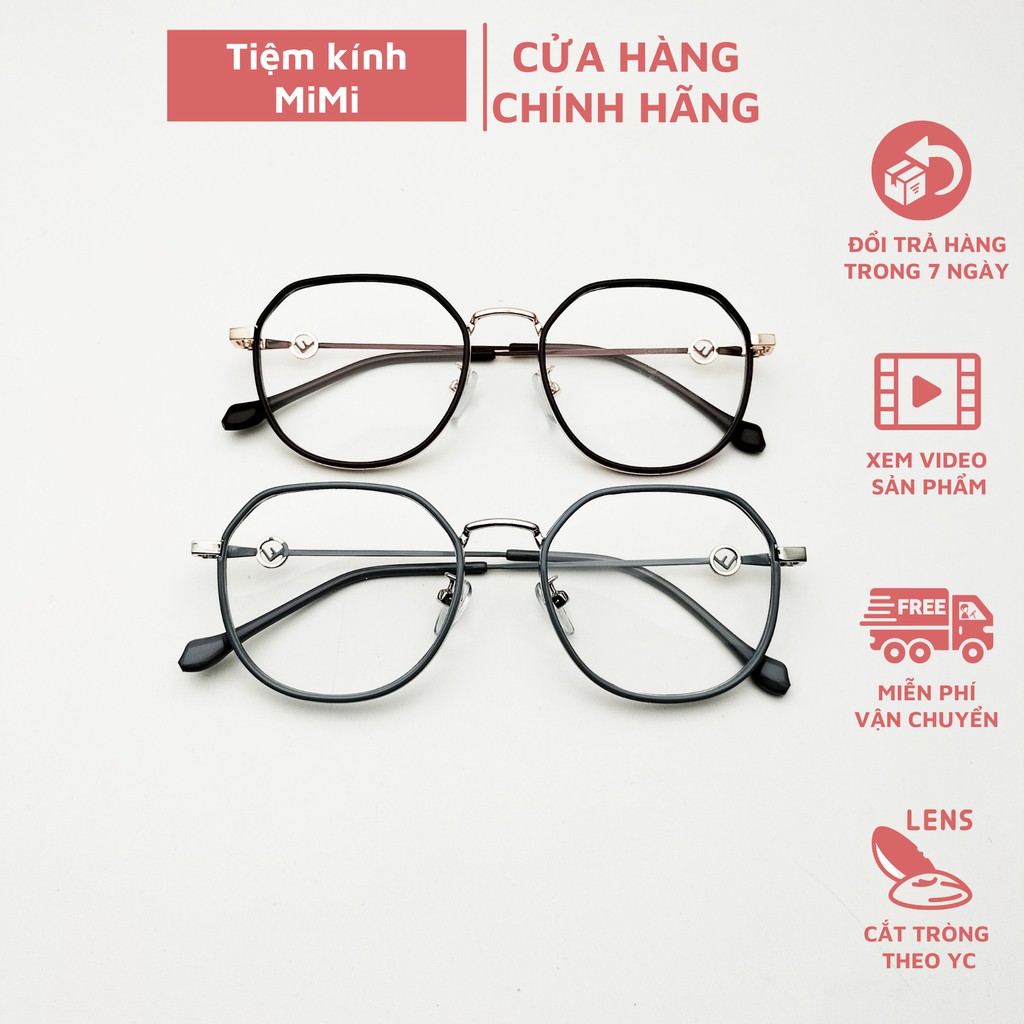 Gọng kính cận - Kính gọng kim loại cho nữ khuôn mặt nhỏ 8806