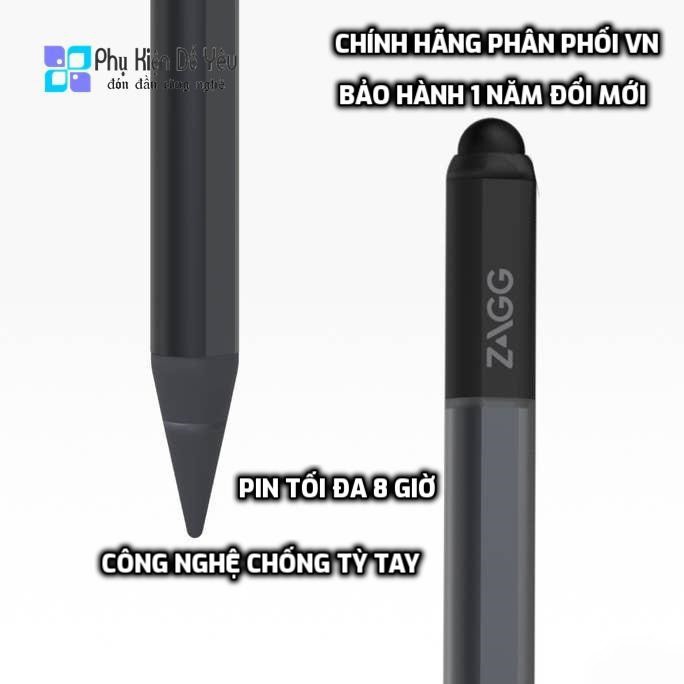 Bút cảm ứng ZAGG Pro Stylus [ CHÍNH HÃNG PHÂN PHỐI VN, BẢO HÀNH 1 NĂM]