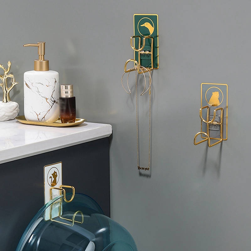 Móc Treo Đồ Dán Tường Không Cần Khoan Tiện Dụng Cho Nhà Tắm