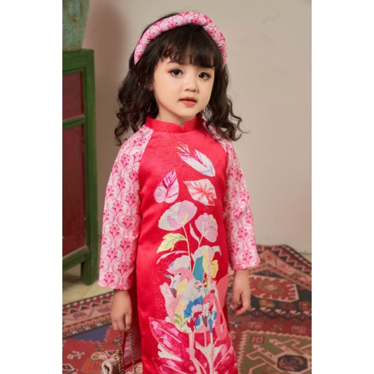 🥰 Sét áo dài bé gái cao cấp chuẩn đẹp hàng thiết kế hịn xịn  ( Áo dài giá rẻ ảnh thật 100%)