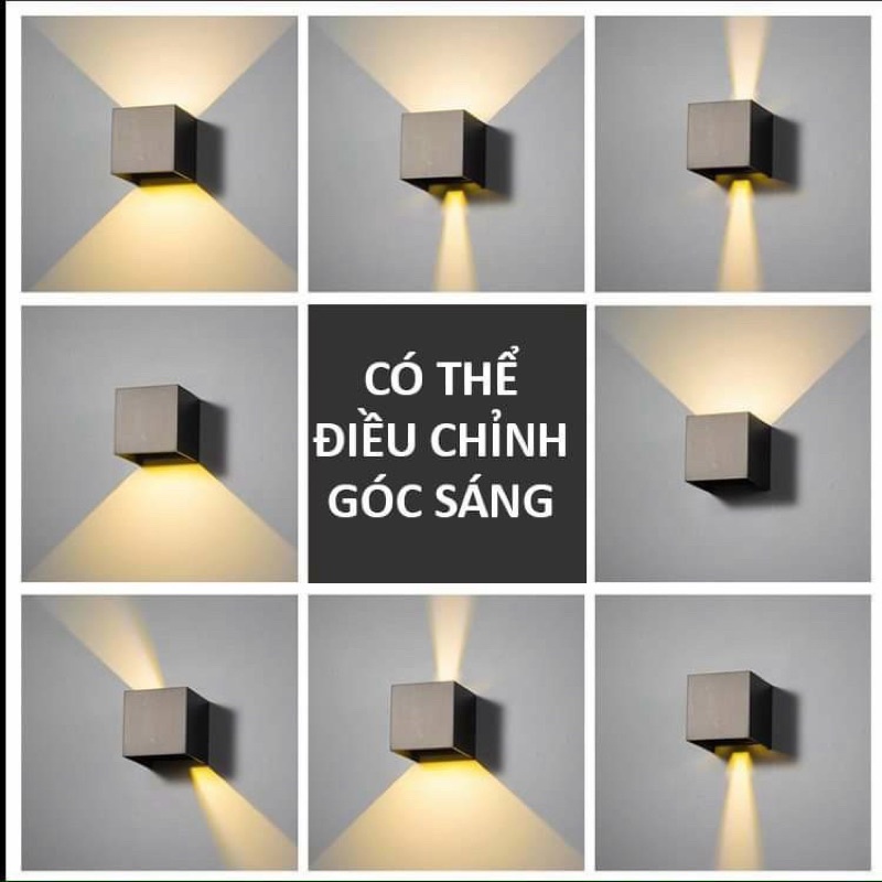 Đèn tường dùng ngoài trời Đèn cầu thang hành lang đèn hắt 2 đàu