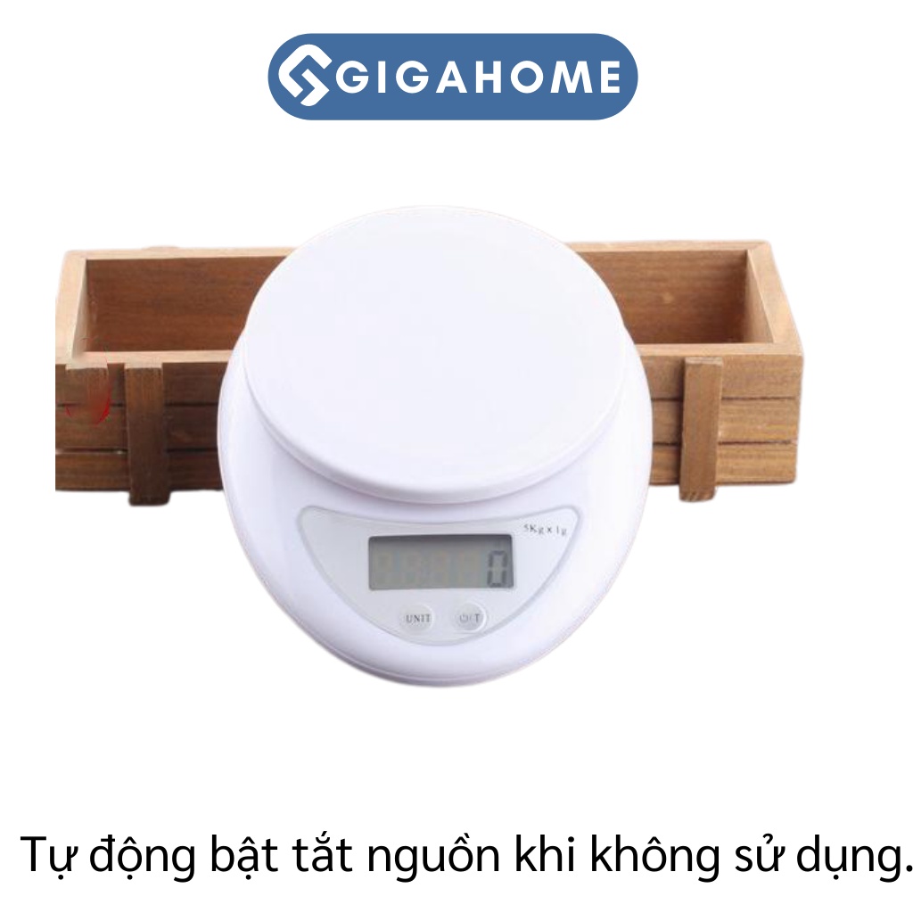 Cân Điện Tử Nhà Bếp Mini GIGAHOME Định Lượng 0.1g-5kg Chính Xác 3552