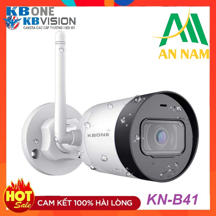 Camera IP Wifi Kbone KN-B41 Ngoài Trời Siêu Nét 4Mp Super HD 1440p - Hàng Chính Hãng