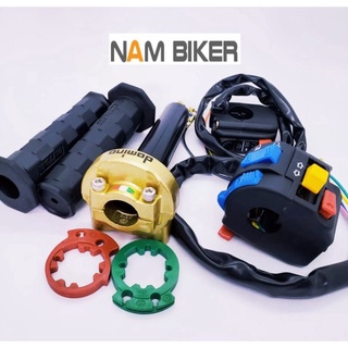 NamBiker - Combo Cùm FZ Trái Phải + Cùm Tăng Tốc domino + Bao Tay Daytona gắn mọi loại xe máy