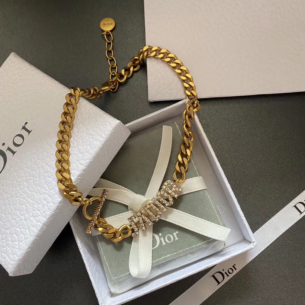 Dây chuyền titan mạ vàng thương hiệu Ja Di.or mạ vàng cao cấp chốt khóa chặn cá tính VCH2