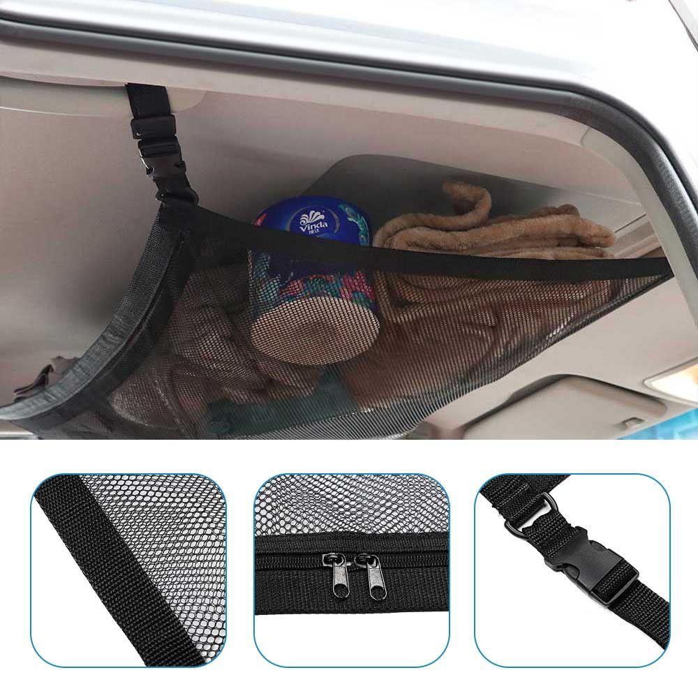 Túi Lưới Polyester Gắn Trần Xe Hơi SUV Van MPV Tiết Kiệm Không Gian