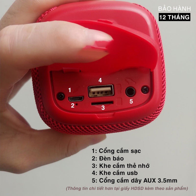 Loa bluetooth TG 339, loa mini 2022 xách tay hỗ trợ USB, thẻ nhớ TF, bass cực ấm nghe nhạc chất lượng tốt âm thanh Hifi