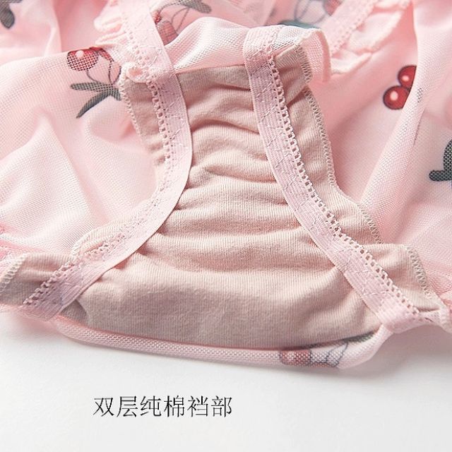 ORDER Set quần lót nữ buộc nơ eo họa tiết dễ thương hàng sản xuất Trung Quốc
