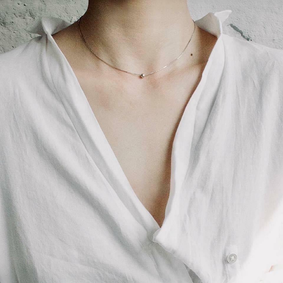 Dây chuyền bi bạc cá tính
