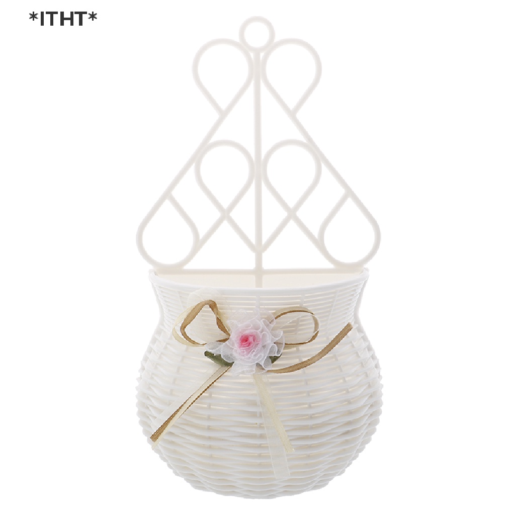 Giỏ Hoa / Lọ Hoa Giả Treo Tường Trang Trí DIY