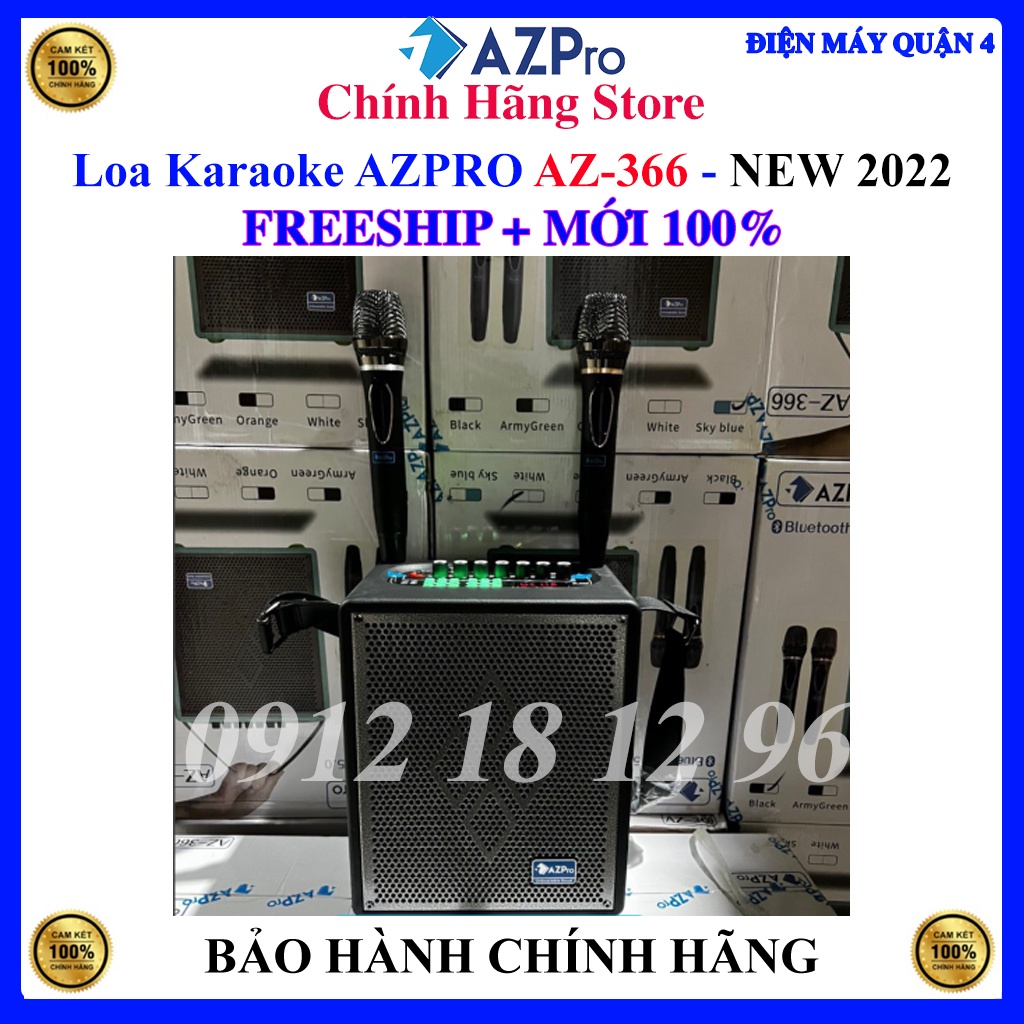[Azpro AZ366] Loa karaoke bluetooth Azpro AZ-366, New 2022