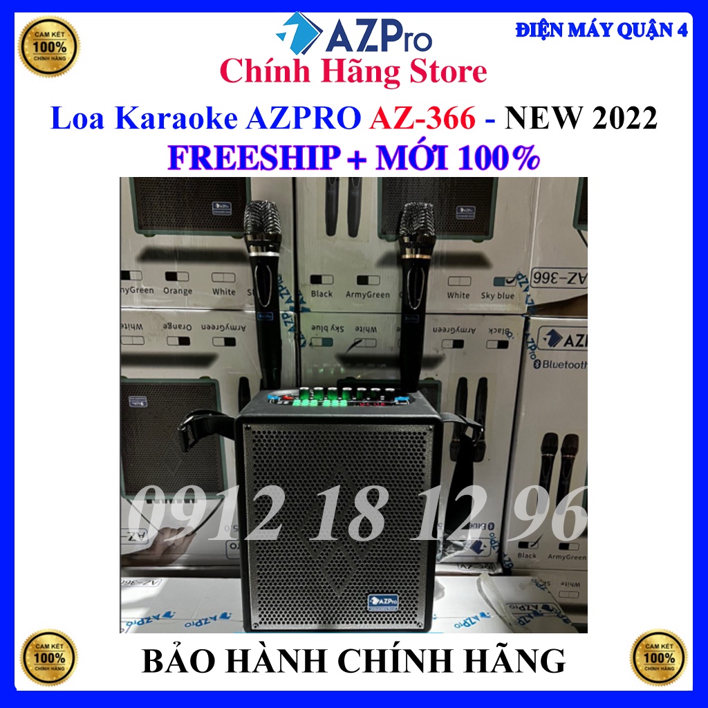 [Azpro AZ366] Loa karaoke bluetooth Azpro AZ-366, New 2022