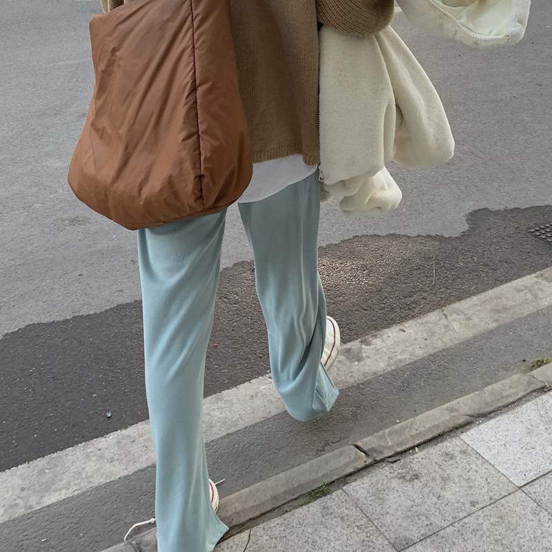 Quần Nữ Dài Lưng Cao Xẻ Ống Thời Trang Hàn Quốc 2 Màu Lựa Chọn | BigBuy360 - bigbuy360.vn