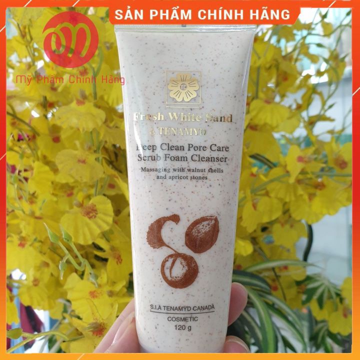 Sữa Tẩy Tế Bào Chết Làm Sạch Bã Nhờn,Lỗ Chân Lông Làm Da Sáng Mịn TENAMYD - Deep Clean Pore Care Scrub Foam Cleanser